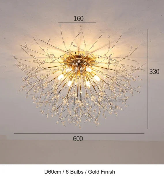 DecorBites™ Dandelion Chandelier LED Pendant Lamp for Dining Room, Bedroom, Shops
