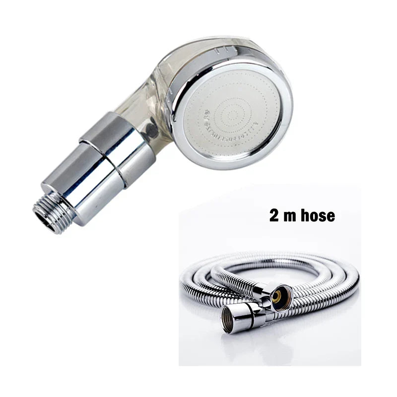Chrome Anion Shower Head High-Pressure Filter