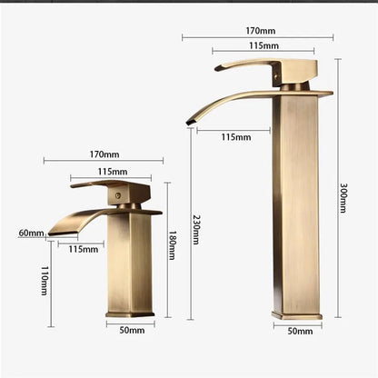 Bathroom Faucet Antique Bronze Basin