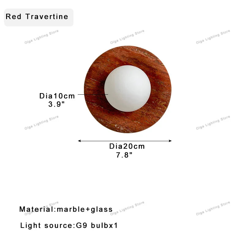 Marble Jade Wall Sconce