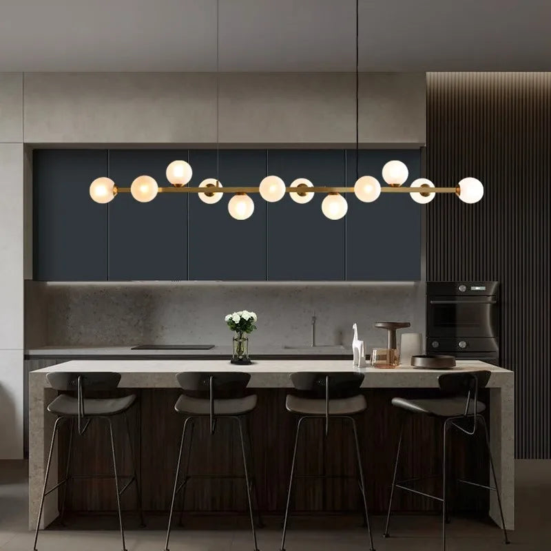 Copper Industrial Pendant Light 16-Head Brown