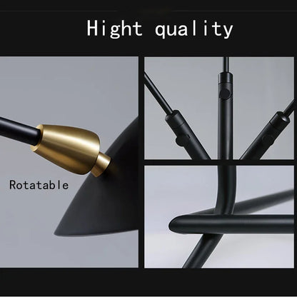 DecorBites™ Adjustable Arm Floor Lamp: Japanese Ceiling Light for Living Room, Bedroom Decor