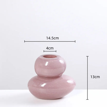 DecorBites™ Geometric Glass Vase Stackable Terrarium Home Decor Flower Arrangement Holder