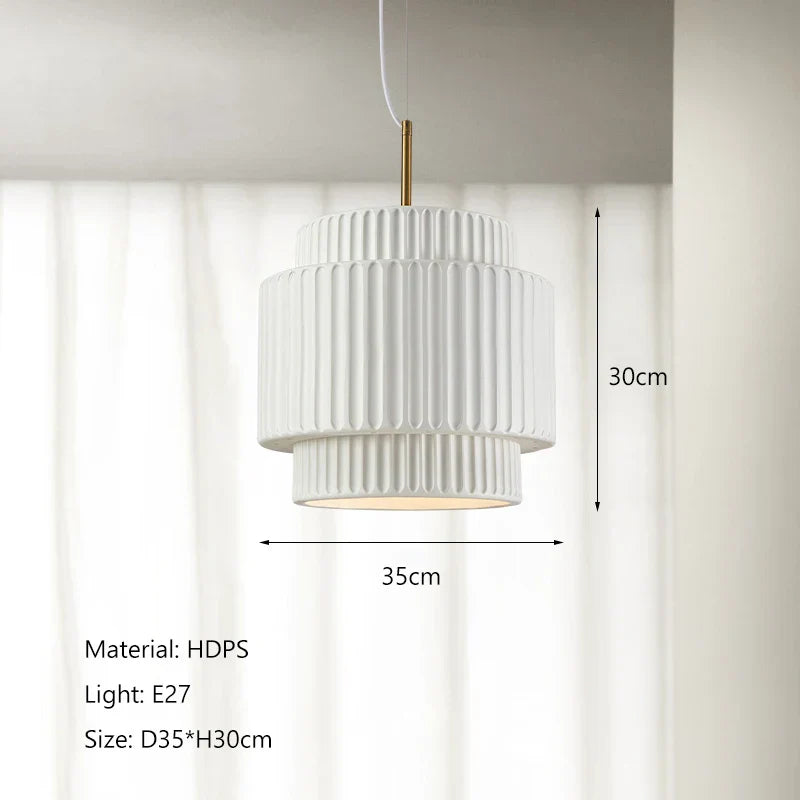 DecorBites™ Cream Wind LED Chandelier: Nordic Minimalist Wabi Sabi Style for Dining Room, Bedroom & Bar