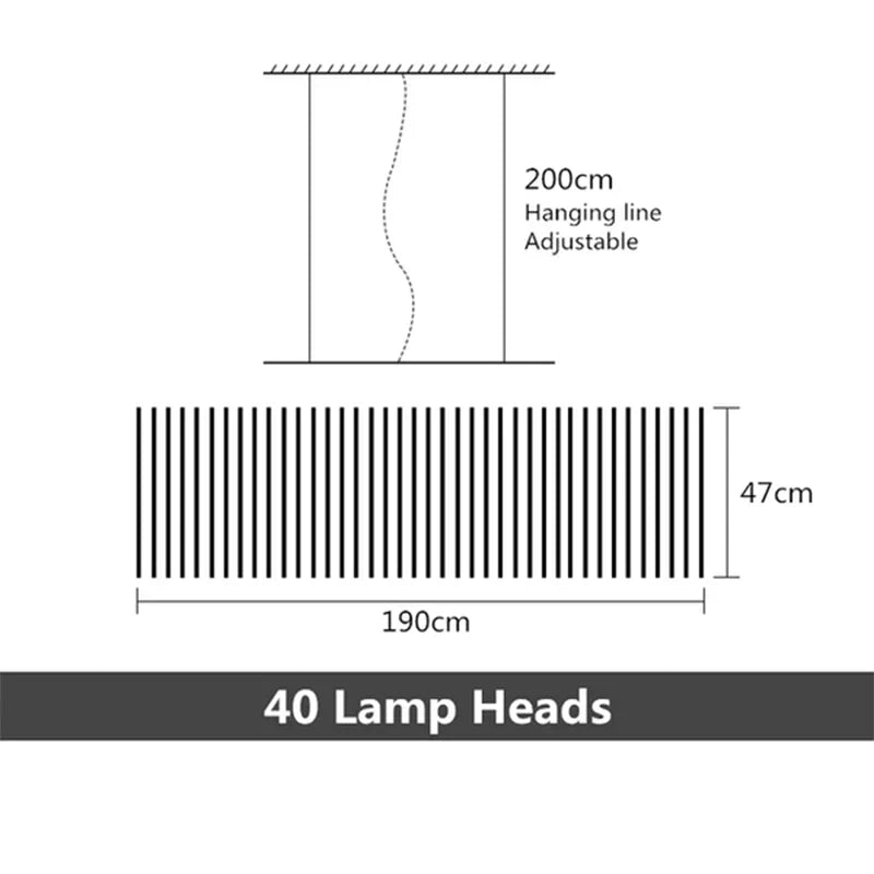 Brushed Metal LED Chandelier