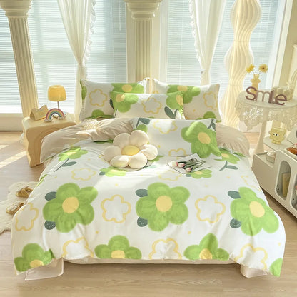 DecorBites™ Cotton Printed Bedding Set for Sweet Cozy Sleep