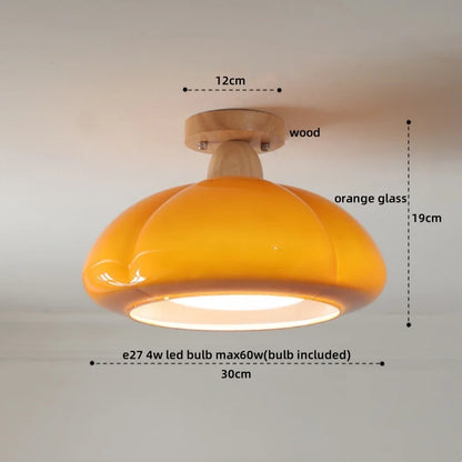 DecorBites™ Cotton Shape LED Ceiling Lamp - Cream. Nordic Style, Hallway Balcony Porch Light.