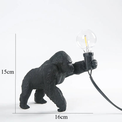 DecorBites™ King Kong Gorilla Resin Table Lamp Night Light for Baby's Bedroom