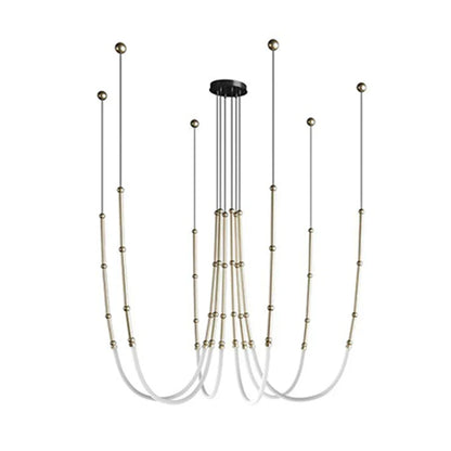 DecorBites™ Linear Creative Chandelier for Living Room Lobby, Bedroom, Hotel, Restaurant Lighting