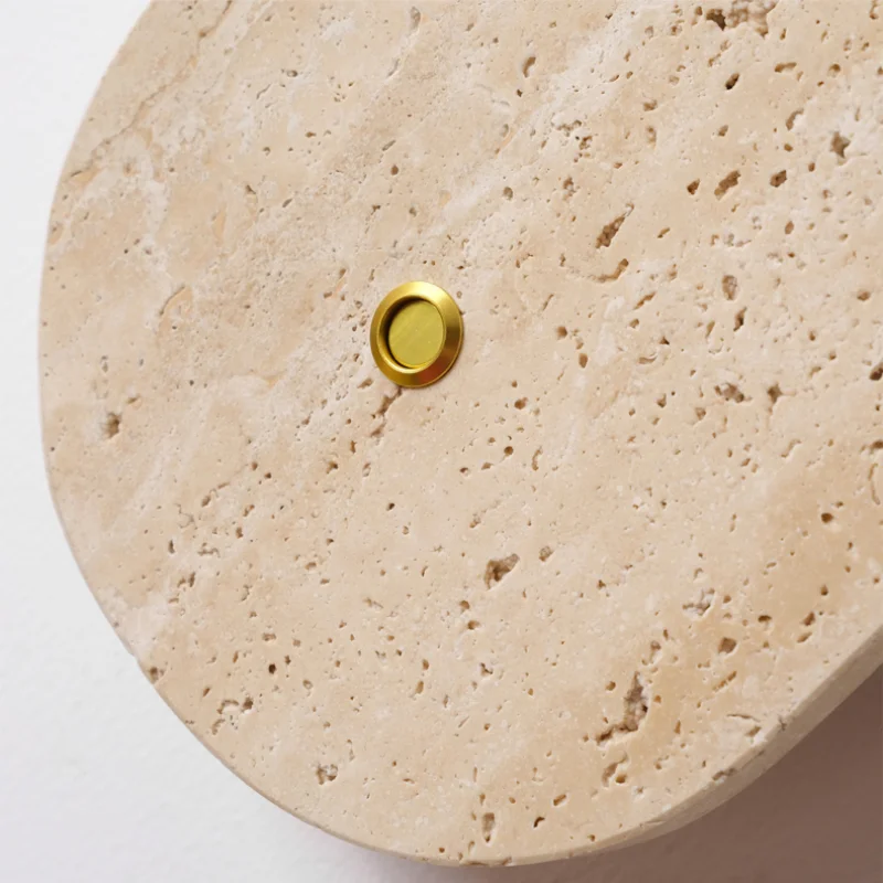 Travertine Glass Wall Light