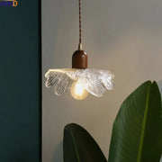 Copper Glass Pendant Light Polished Bar Style