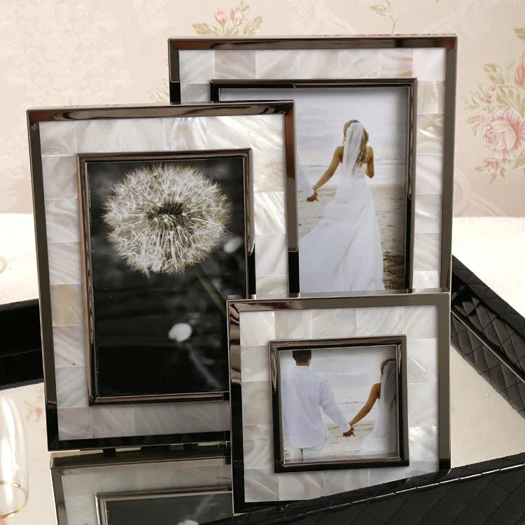 Gold Shell Photo Frame