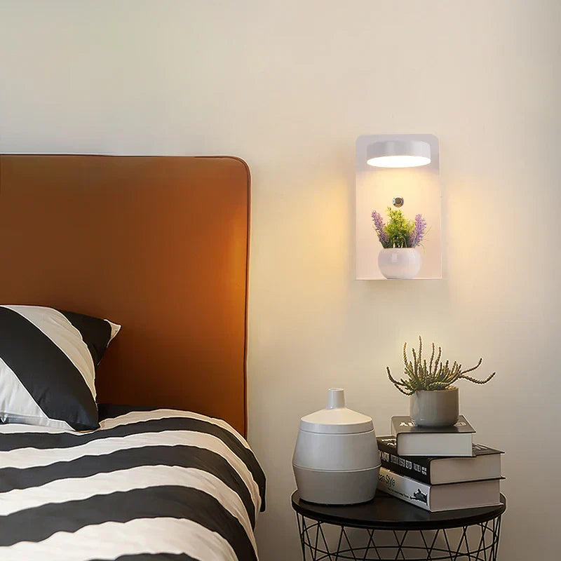 DecorBites™ LED Wall Lights with Switch, USB Charging Interface for Bedroom, Living Room Decoration