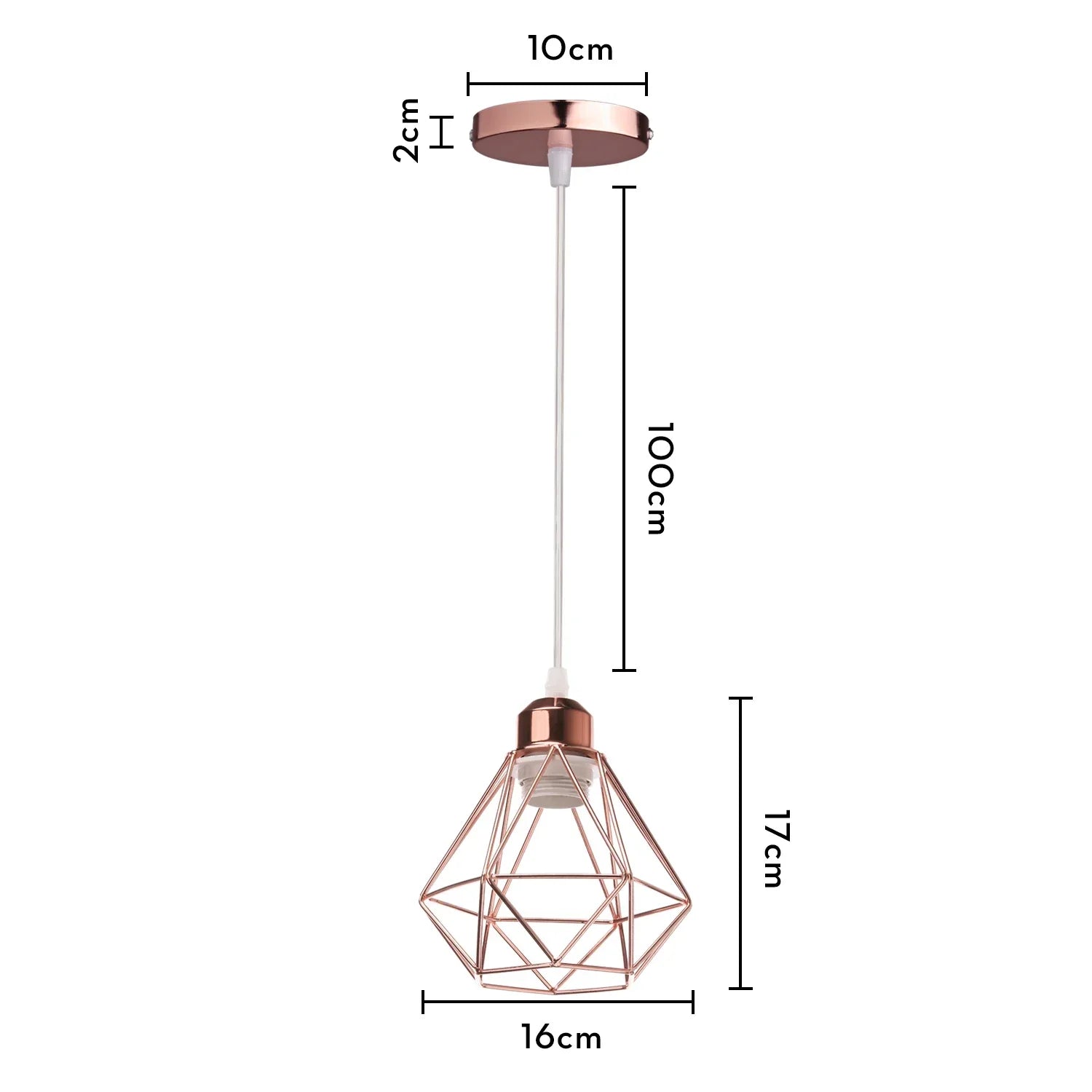 Gold Industrial Pendant Light Adjustable Height