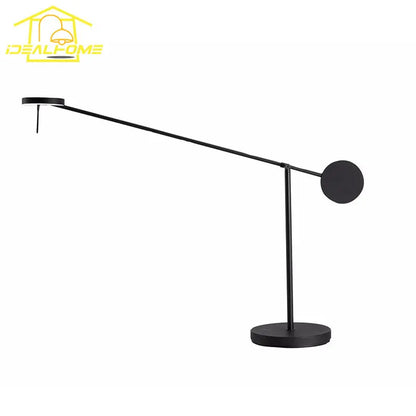 DecorBites™ Industrial Swing Arm Table Lamp - Modern Lighting for Living/Bedroom, Office, Study