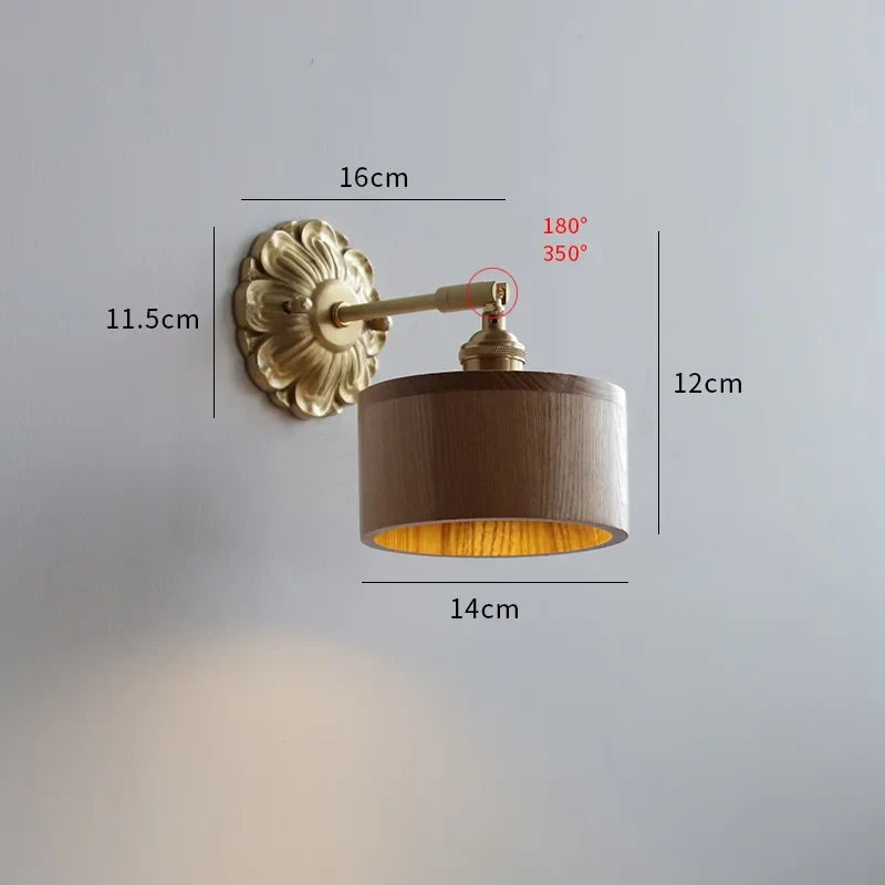 Green Glass Wall Lamp Copper Base Vibrant Hue