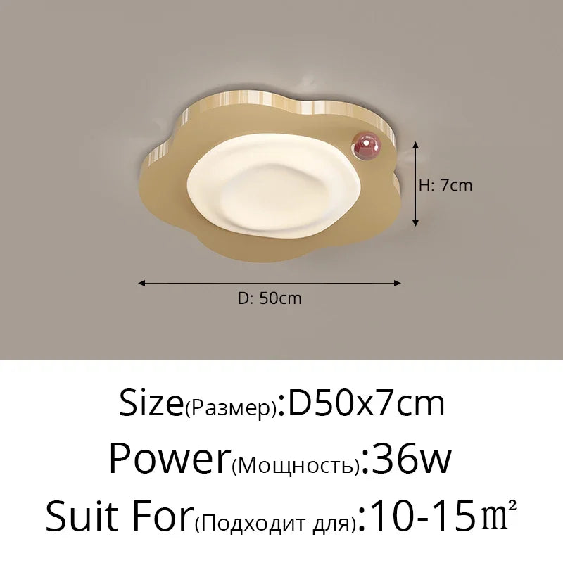 DecorBites™ Cream Style LED Ceiling Light for Bedroom and Living Room Decor