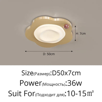 DecorBites™ Cream Style LED Ceiling Light for Bedroom and Living Room Decor