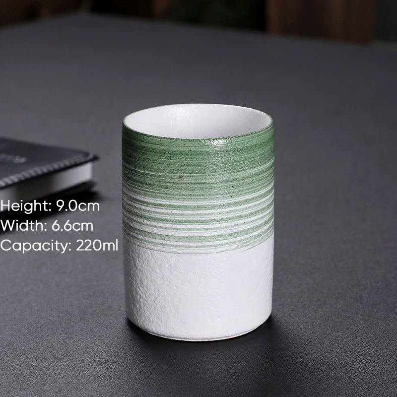 DecorBites™ Japanese Style Ceramic Tea Coffee Cups Latte Mug Espresso Afternoon Teacup Water Mug