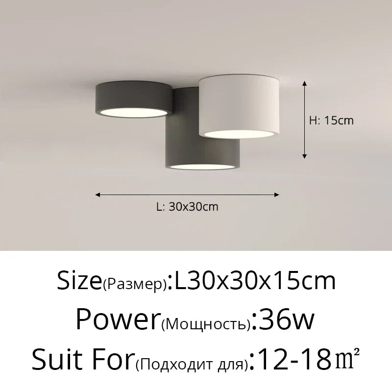 DecorBites™ Geometric Chandelier: Minimalist Modern Luxe Black White Bedroom Lamp