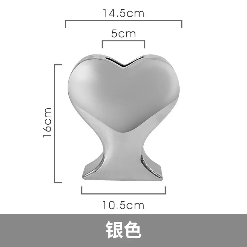 Porcelain Heart Vase