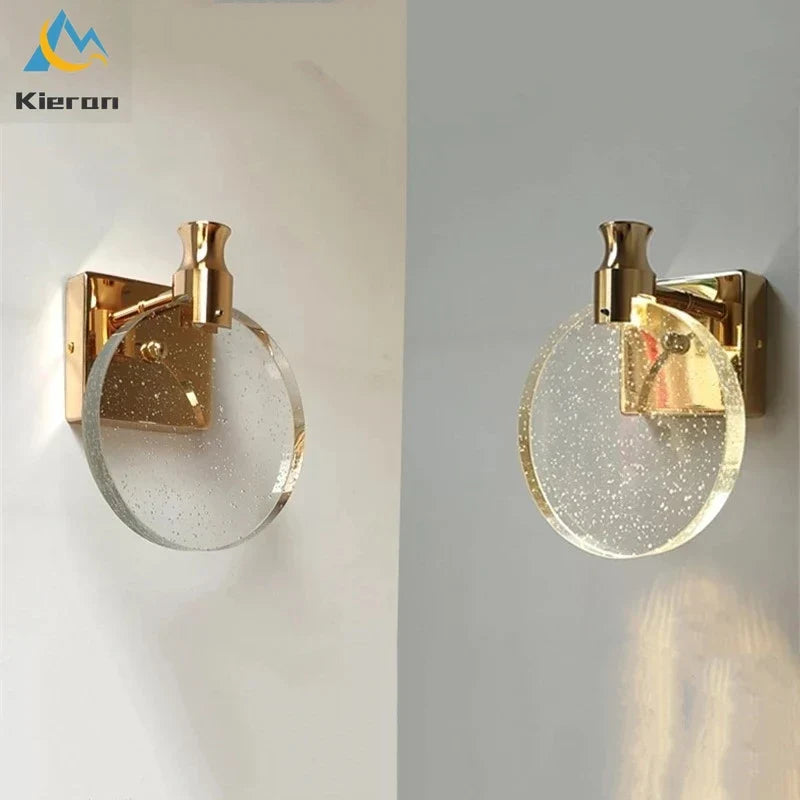 DecorBites™ Crystal LED Wall Lamp for Bedroom Living Room and Bathroom Makeup
