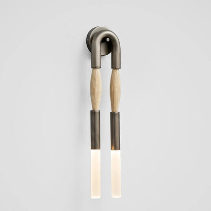 DecorBites™ Designer Tassel U-Shaped Wall Lamp - Gold/Silver/Black Metal - Hotel Living Corridor