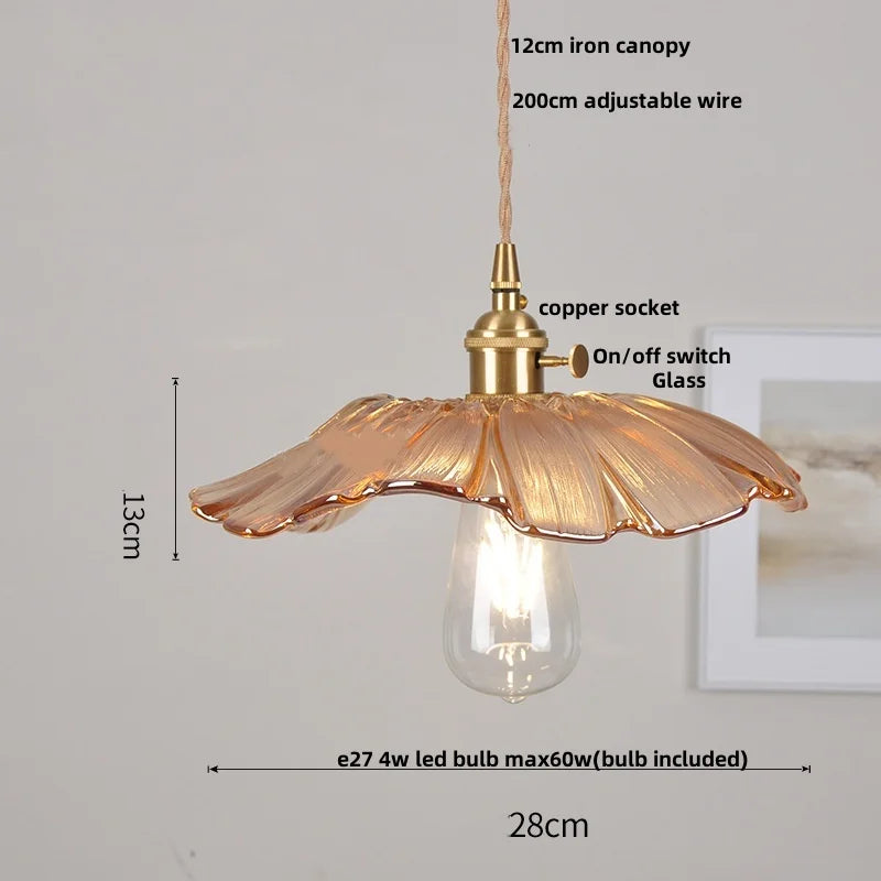 DecorBites™ Ice Cube Glass LED Pendant Light Modern Home Decor Hanging Lamp