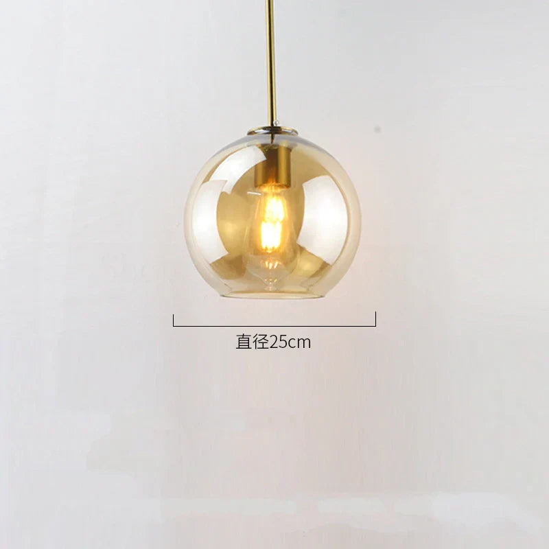 DecorBites™ Glass Ball LED Pendant Lights for Chic Home Decor and Lighting