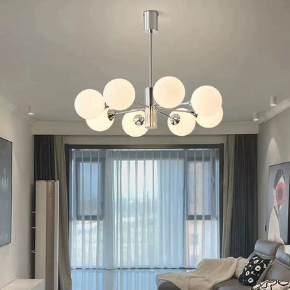 DecorBites™ Glass Ball LED Ceiling Chandelier for Home Decor & Lighting
