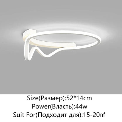 DecorBites™ Geometry Round LED Ceiling Light for Home Decor