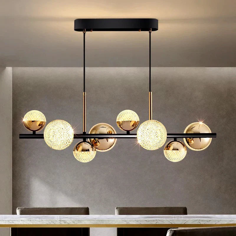 Silver LED Living Chandelier