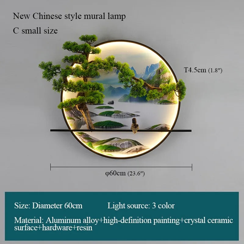 Gold Mural LED Sconce
