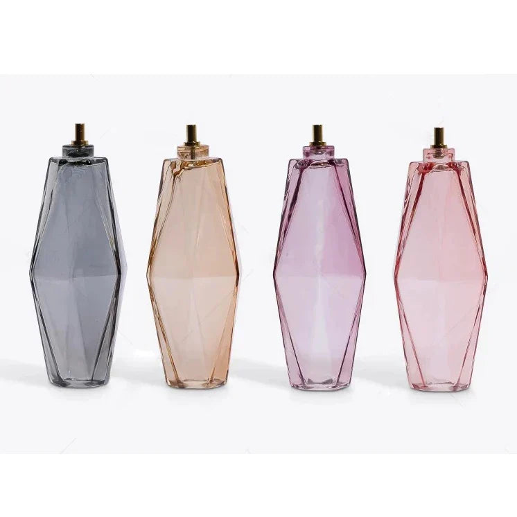 DecorBites™ Gray Glass Chandelier | Luxury Purple Light Fixture