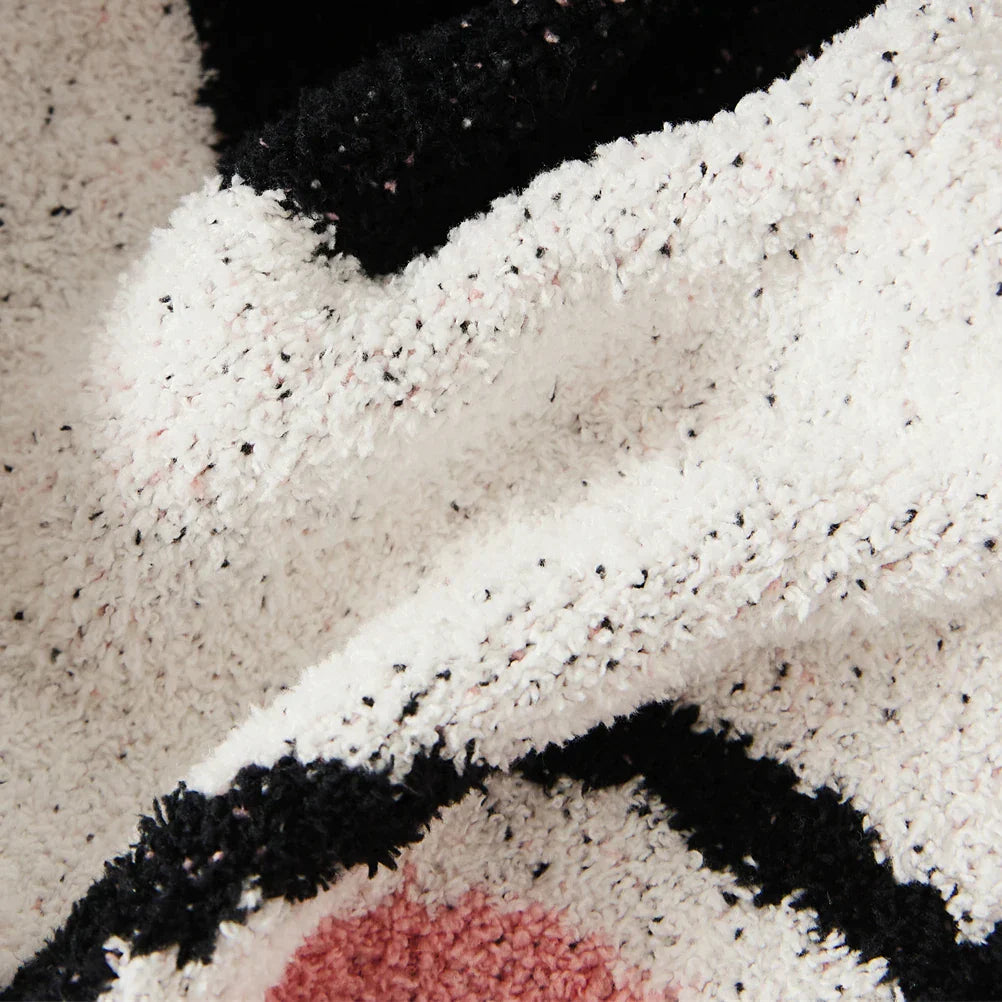 Microfiber Bulldog Knitted Throw