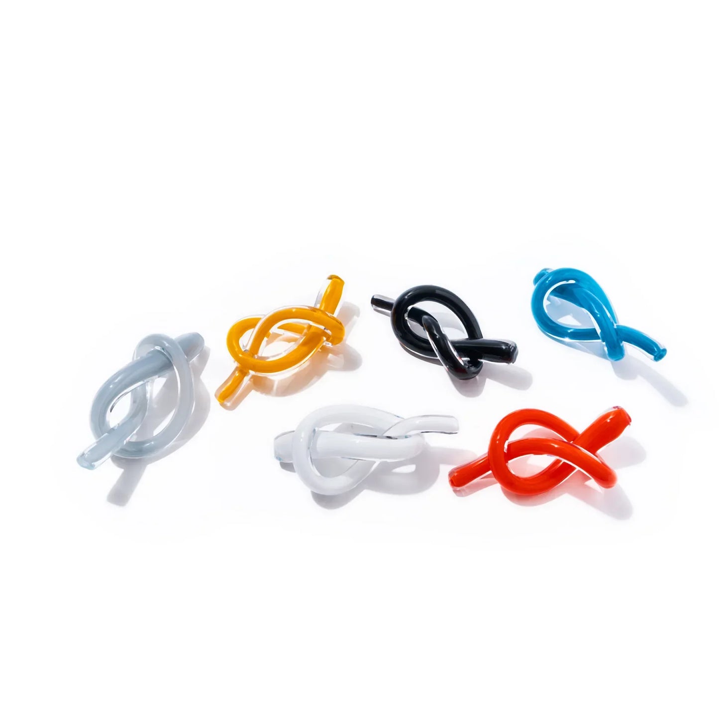 DecorBites™ Geometric Glass Sculpture Twine Knot Decor Home Decor Accessory