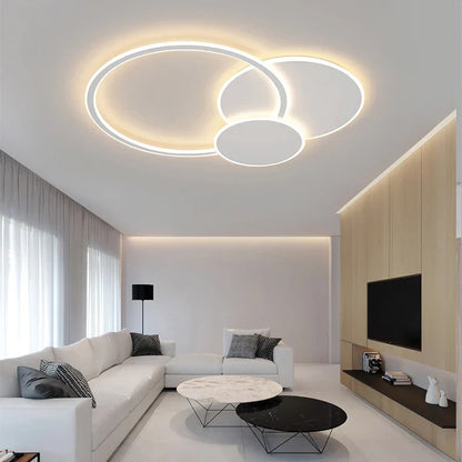 DecorBites™ LED White Ceiling Chandelier with Remote Control