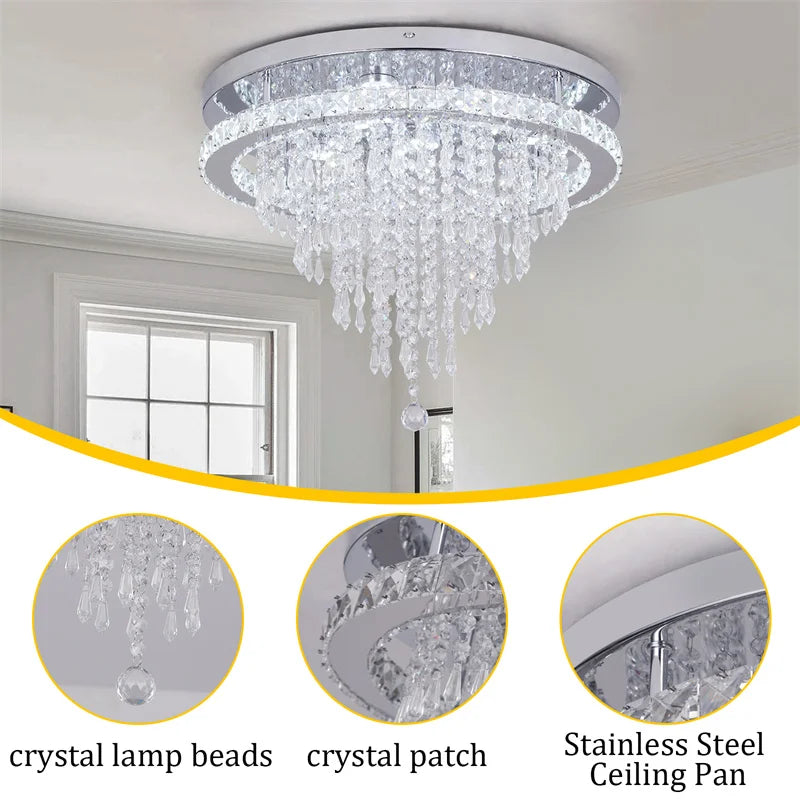 Gold Crystal Smart Chandelier