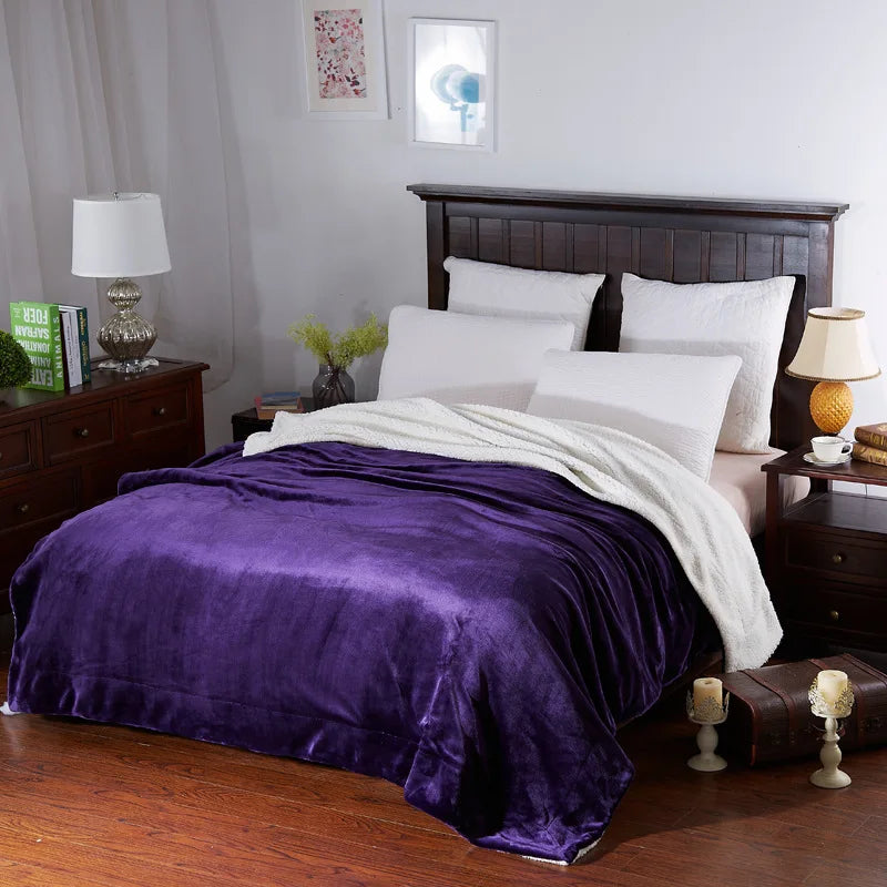 DecorBites™ Cozy Plush Blanket: Soft, Warm, Lightweight for Bedroom & Sofa All Seasons