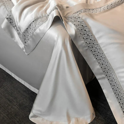 DecorBites™ Eucalyptus Fiber Summer Quilt Bedding Set with Wide Edge & Silky Cool Feel