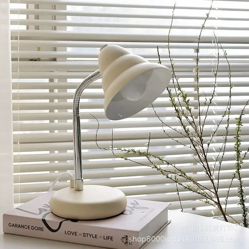 DecorBites™ Creamy Style Screw Decoration Desk Lamp for Reading and Studying
