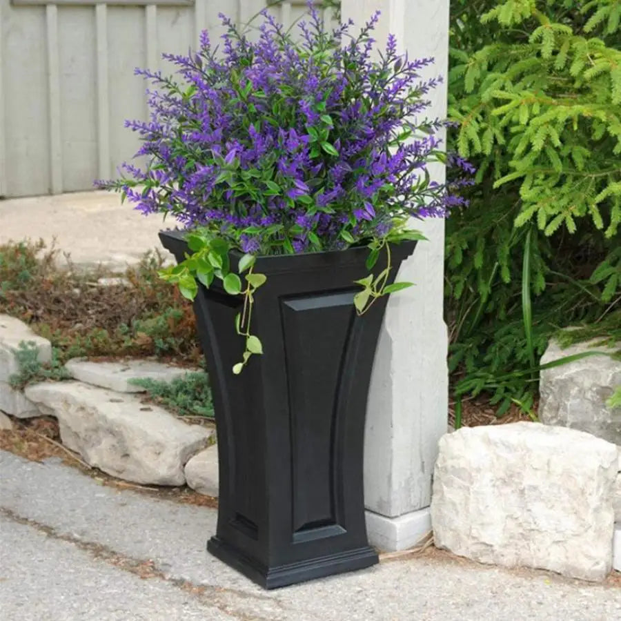 Lavender Plastic Grass Bouquet