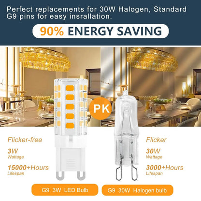 DecorBites™ G9 LED Corn Bulb 3W 5W 220V 3000K 6000K Silica Gel SMD2835 Chandelier Light