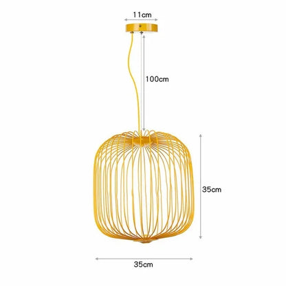 DecorBites™ Industrial Birdcage Iron Table Lamp for Bar, Restaurant, Hotel - LED Lighting