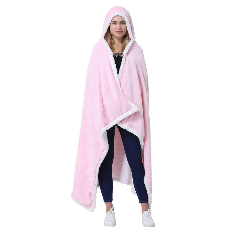 DecorBites™ Leopard Print Warm Wearable Lap Blanket - Soft Flannel Shawl Blanket