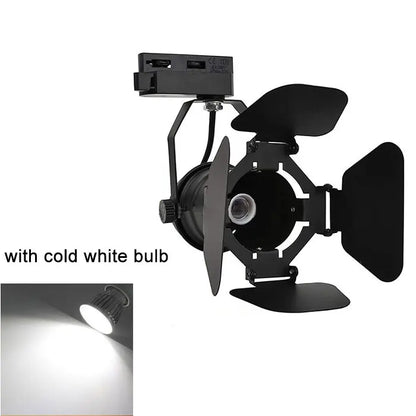 DecorBites™ 4-Light Industrial Track Spotlight for Mall Exhibition Office LED Lighting