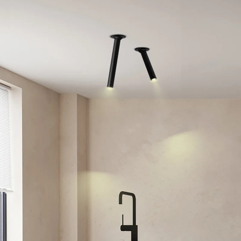 Black Adjustable Spotlight 30cm Dining Room