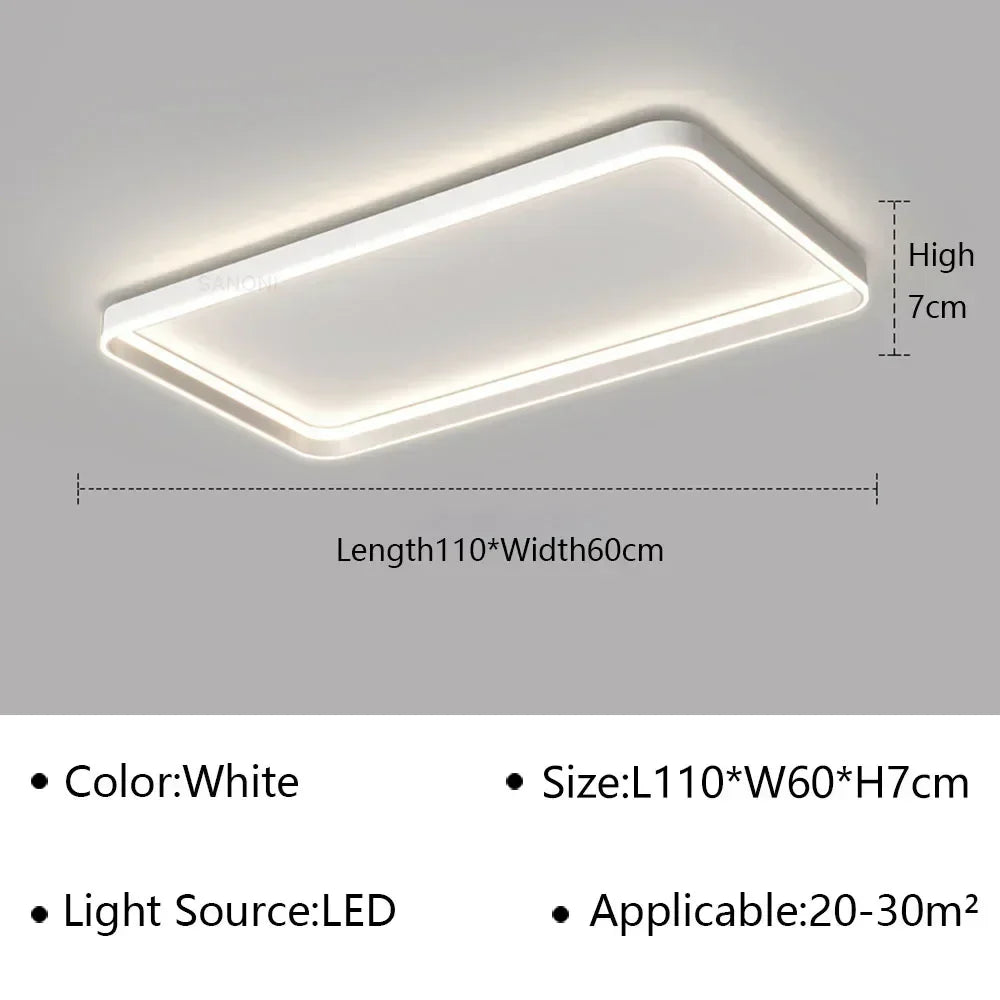 DecorBites™ Geometric LED Ceiling Lamp Chandelier for Living Dining Room Study Bedroom Aisle Balcony