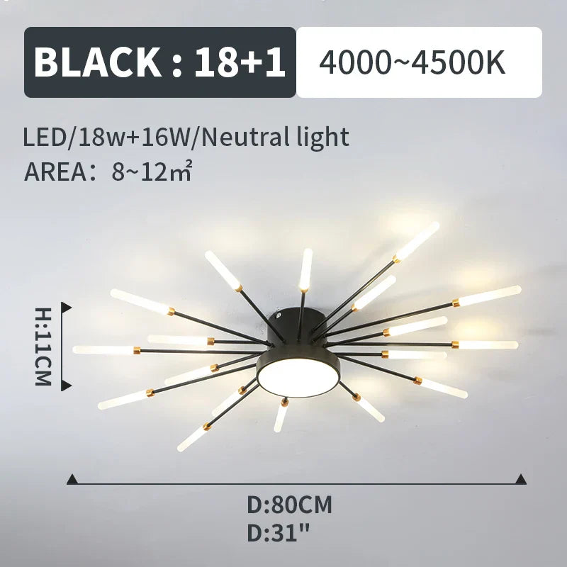 LED Fireworks Pendant Lamp