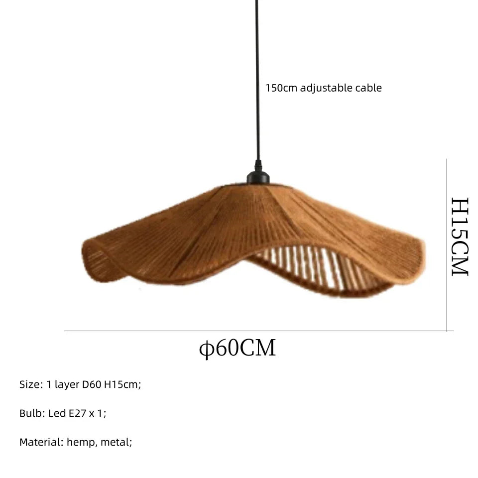 Hemp Knit Pendant Light